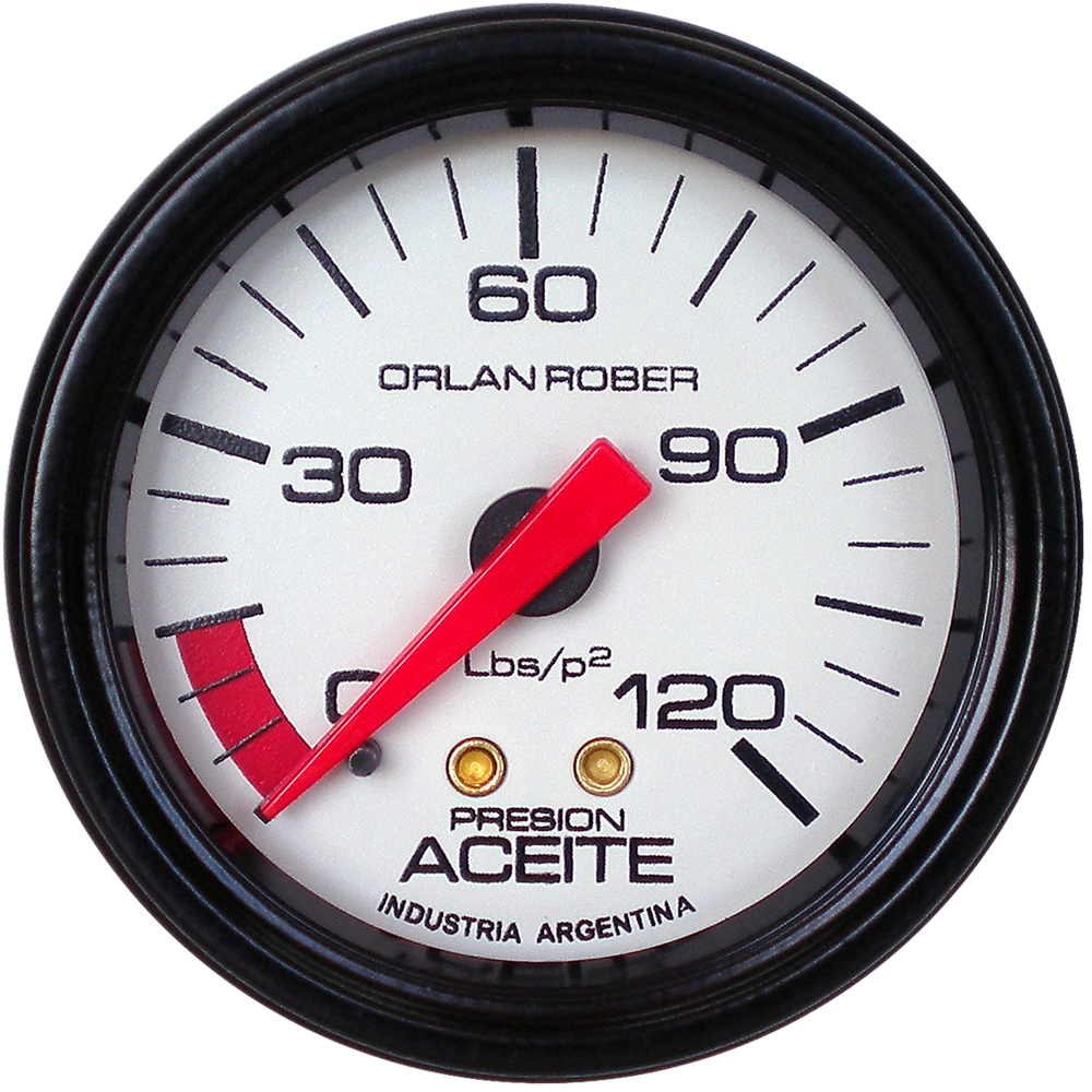415H120 - MANOMETRO ACEITE 120 LB. BLA